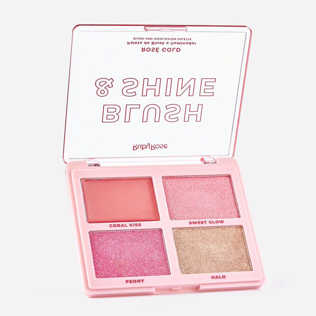 Ruby Rose - Paleta Blush Iluminador Shine Rose Gold
