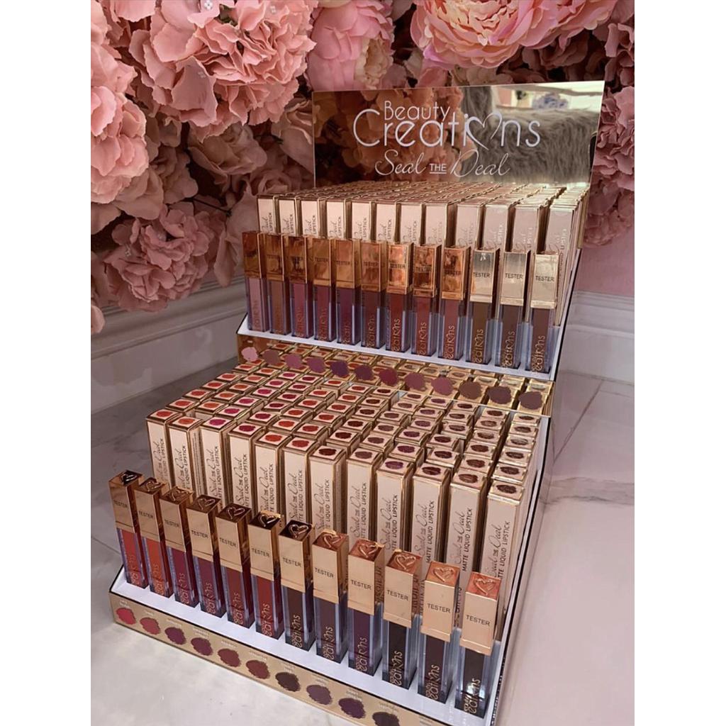 Beauty Creations Display 144 Labiales Seal The Deal 24 tester de regalo + Acrilico