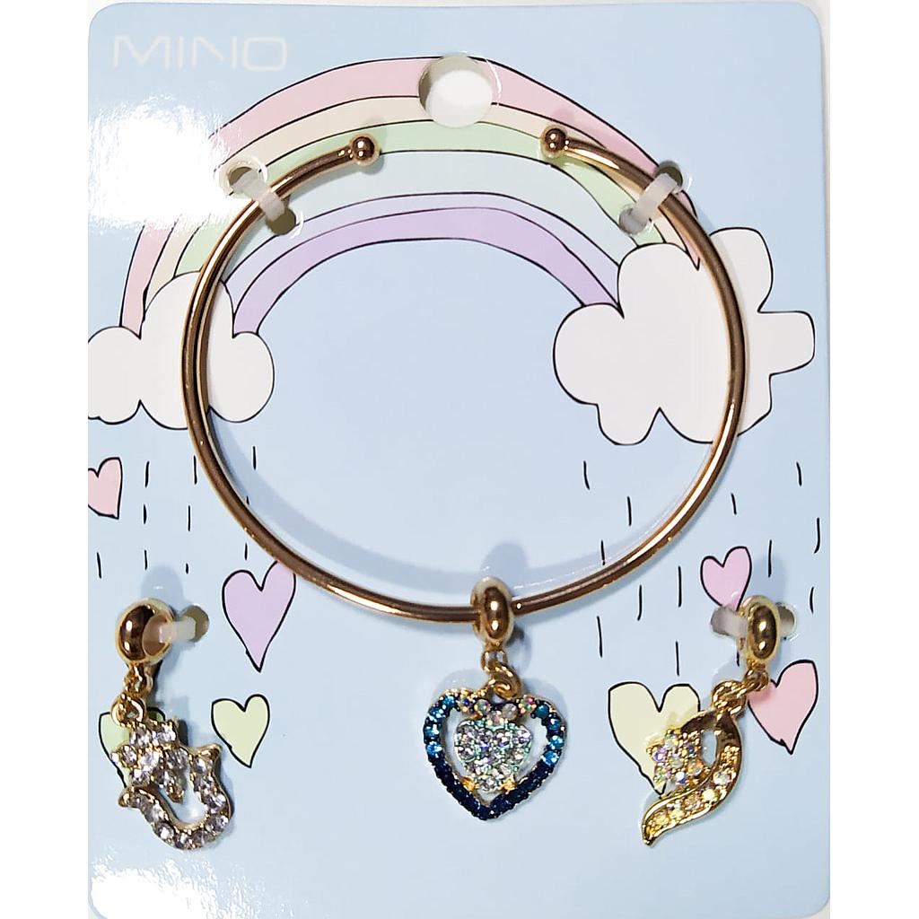 Pulsera Con Charms Corazon | MAKEMORE