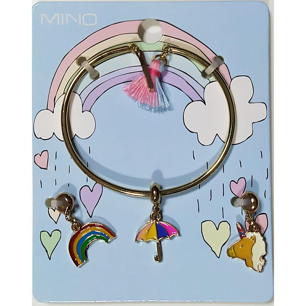 Pulsera Con Charms Paraguas