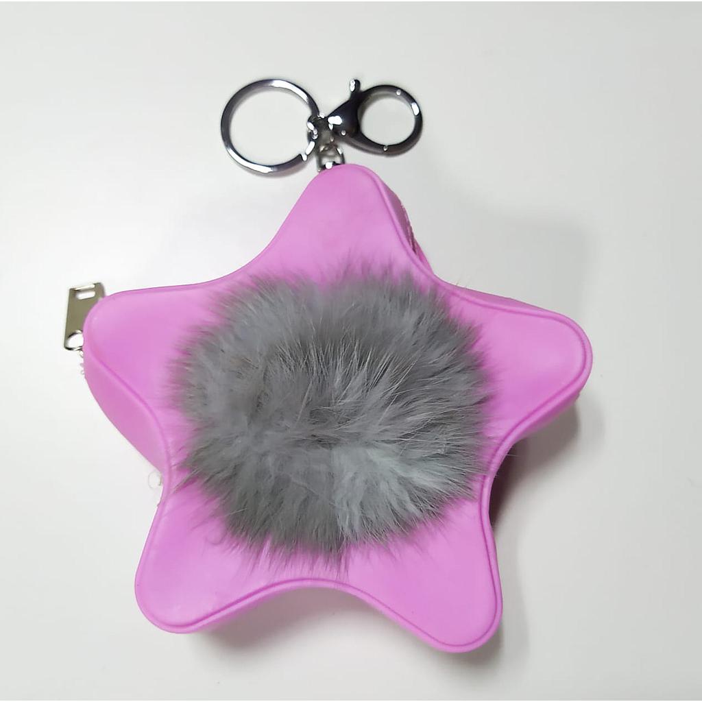 Monedero de Goma Star Morado