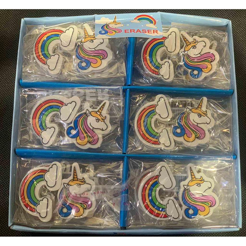 Cajas Gomas - Arcoíris &amp; Unicornio 36 Unidades