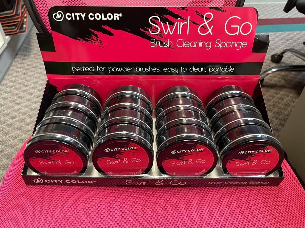 City Color Display 16 Unidades Limpiador De Brochas