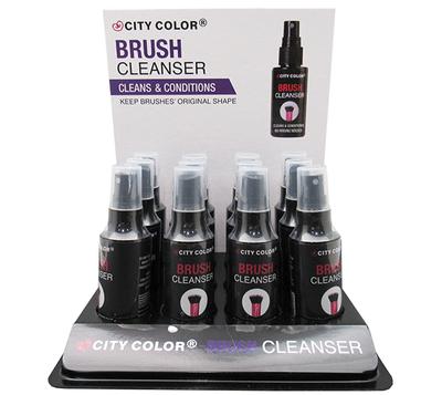 City Color Display 24 Unidades Limpiador De Brochas Liquido