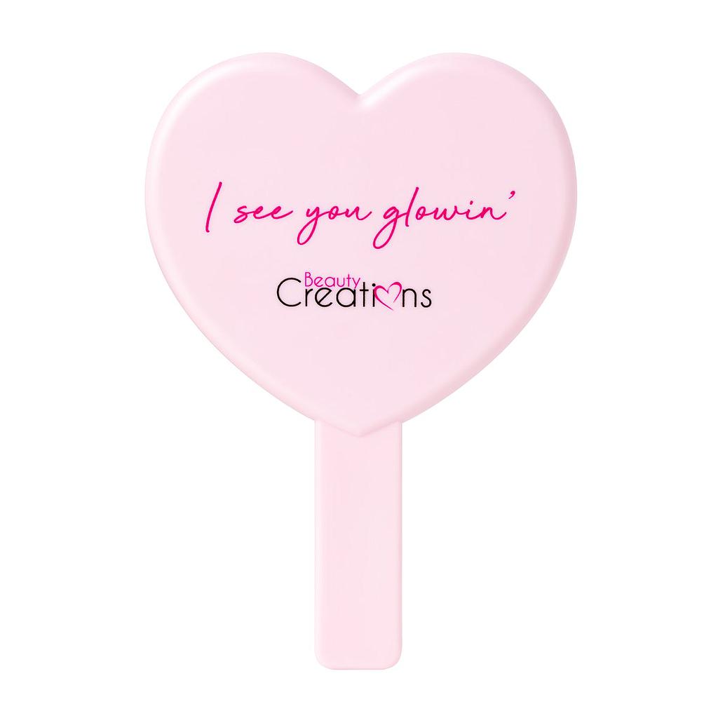 Beauty Creations Espejo De Mano Corazon