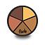 Rude Concealer Wheel Dark 12 Unidades